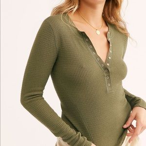 Free People One of the Girls Henley